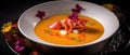 The photo of the Lobster bisque Royalty Free Stock Photo