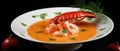 The photo of the Lobster bisque