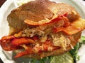 Sourdough Lobster Roll Sandwich Seafood Royalty Free Stock Photo