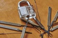 Photo of lockpicks used by burglars to open locks
