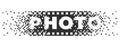 Photo logo analogue digital and film photography logotype