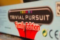 Trivial Pursuit board game logo on box exterior