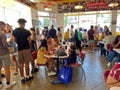 Long Line of People at Ben`s Chili Bowl Restaurant