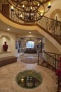 Luxurious foyer with staircase of spacious home