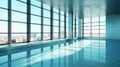 luxury indoor swimming pool ai generated Royalty Free Stock Photo