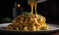 The photo of mac and cheese Royalty Free Stock Photo