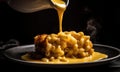 The photo of mac and cheese Royalty Free Stock Photo