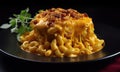 The photo of mac and cheese Royalty Free Stock Photo