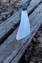 Photo of a machete at an angle. Machete at an angle. Royalty Free Stock Photo