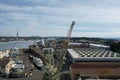 Photo of machinery and equipment at Mare Island naval shipyard