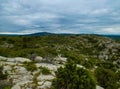Magnificent landscape of the provencal hills in the Alpilles
