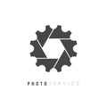 Photo maintenance service vector logo