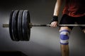 Man practising weightlifting Royalty Free Stock Photo