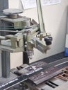 Photo of manual engraving machine in the factory