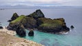 Rocks on the coast on Cornwall on a summer afternoon