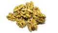 Photo of many walnuts isolated on white background Royalty Free Stock Photo
