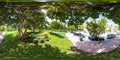 360 photo of Marjory Stoneman Douglas Ocean Beach Park Miami equirectangular Royalty Free Stock Photo