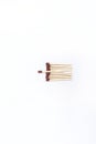 Photo of matches with brown head