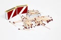 Photo of Matches with match box collection Royalty Free Stock Photo