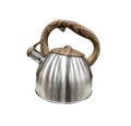 Photo metal teapot isolate on a white background