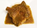 Pork Chop in a Spicy Tomatillo Sauce