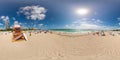 360 photo Miami Beach colorful lifeguard towers Labor Day Weekend 2023