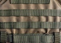 Military armor vest molle system