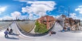 360 photo Millennium Bridge London Royalty Free Stock Photo