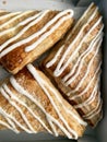 Mixed Fruit Turnovers With White Icing Royalty Free Stock Photo