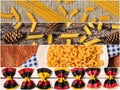 Photo of mixed various kinds of pasta Royalty Free Stock Photo