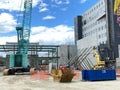 Photo of a Mobile Crane With Outriggers in Construction Site in Invercargill New Zealand Royalty Free Stock Photo