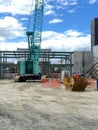 Photo of a Mobile Crane With Outriggers in Construction Site in Invercargill New Zealand