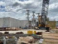 Photo of a Mobile Crane With Outriggers in Construction Site in Invercargill New Zealand