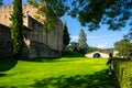 Montesquiu Castle in Ripoll, Catalonia, Spain. Royalty Free Stock Photo