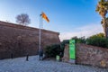 Montjuic castle in Barcelona, Catalonia, Spain. Royalty Free Stock Photo