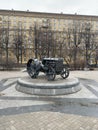 Photo of the monument to the tractor