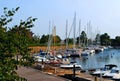 Moored yachts. Copenhagen, Denmark.