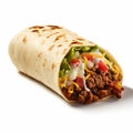 Delicious Taco Bell Chicken Burrito With Beef Steak And Peppers