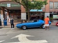 Muscle Car on King Street in Alexandria Virginia Royalty Free Stock Photo