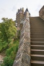 Unique Perspective of the Medieval Castle of Burg Eltz in Germany Royalty Free Stock Photo