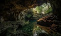 Photo of natural beauty of caves Royalty Free Stock Photo