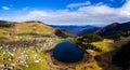 Photo of the natural Prokosko lake taken by drone