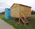 Newly constructed beach hut Royalty Free Stock Photo