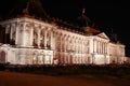Photo of night light architecture in Brussels Royalty Free Stock Photo