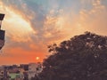 North east India Assam guwahati city sun set picture