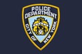 Photo of NYC police department logo Royalty Free Stock Photo