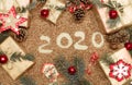 Photo obes for phone, photo obes, new year, Christmas, day of lovers, wooden decorating on Christmas tree