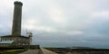 Old lighthouse at Penmarch - Finistere Royalty Free Stock Photo