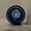 Photo of manual lens closed aperture