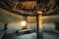 Old traditional windmill interior Royalty Free Stock Photo